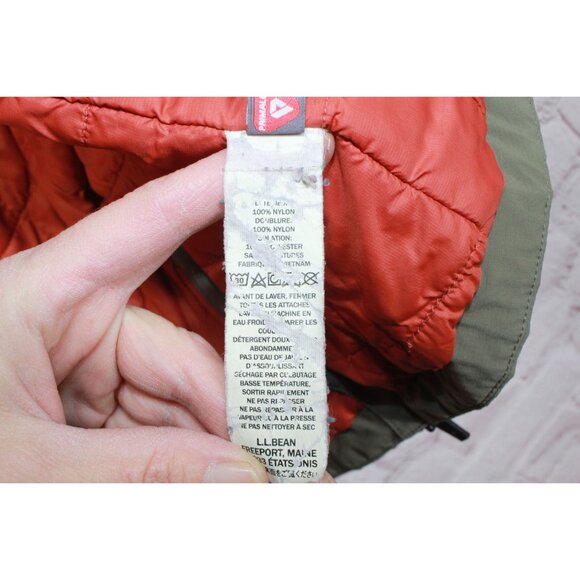 LL Bean Waterproof PrimaLoft Packaway Jacket Olive Green Size XXS Pet - Picture 8 of 10